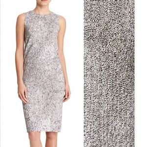 MaxMara Orense Sleeveless Sheath Dress Spot Print $695. Excellent Italy 42 / 8